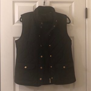 NWOT British Khaki black vest